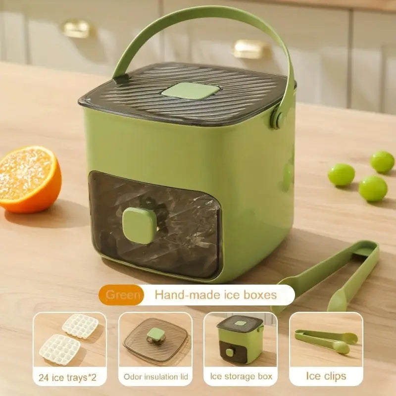🤗 One price, double the fun!❄️Portable 48-grid ice bucket❄️
