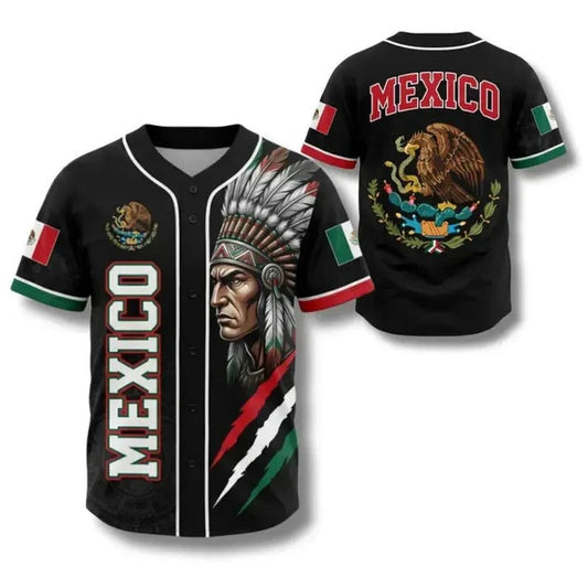 Mexico Aztec Warrior Baseball Jersey