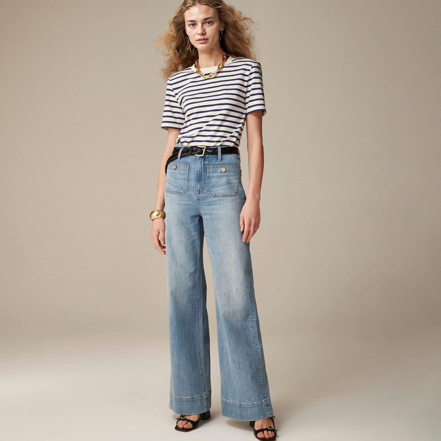 Tummy Control Sailor Wide Leg Jeans (Buy 2 Free Shipping)